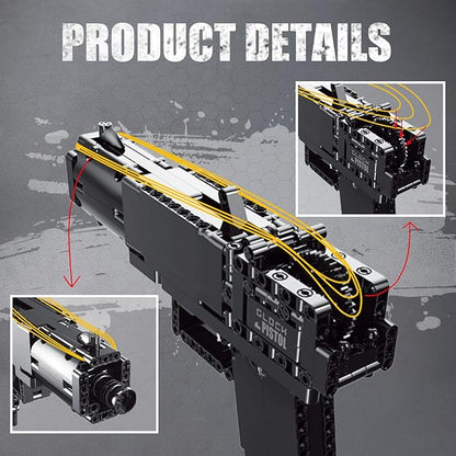 Mould King 14008 Gun Building Block Toy, Assembly Gun Building Block Toy for Kids Age 8+, 288+ Pieces Handgun Building Blocks Toy Gifts for Boys and Girls