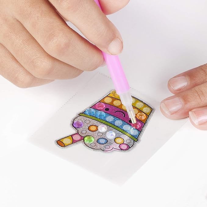 Creativity for Kids Big Gem Diamond Painting Kit: Sweets Stickers and Suncatchers - Diamond Art for Kids, DIY Stickers and Suncatcher Kit for Girls Ages 6-8+