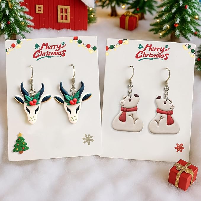8Pcs Forest Animals Polymer Clay Cutters Set – Mini Earring & Keychain Clay Cutters for Jewelry Making, Craft Tools Gift for Women