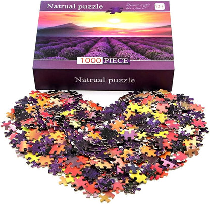 1000 Piece Puzzles for Adults Lavender Jigsaw Puzzles 1000 Pieces Fun Games