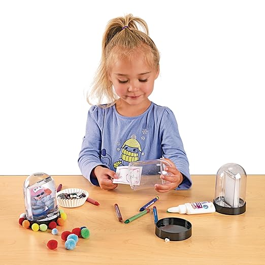 Colorations Create Your Own Snow Globe Kids Craft Kit, Set of 12, Create a Keepsake, Ideal Mothers Day or Fathers Day Gift, Birthday or Holiday, Can Be Personalized & Individually Designed
