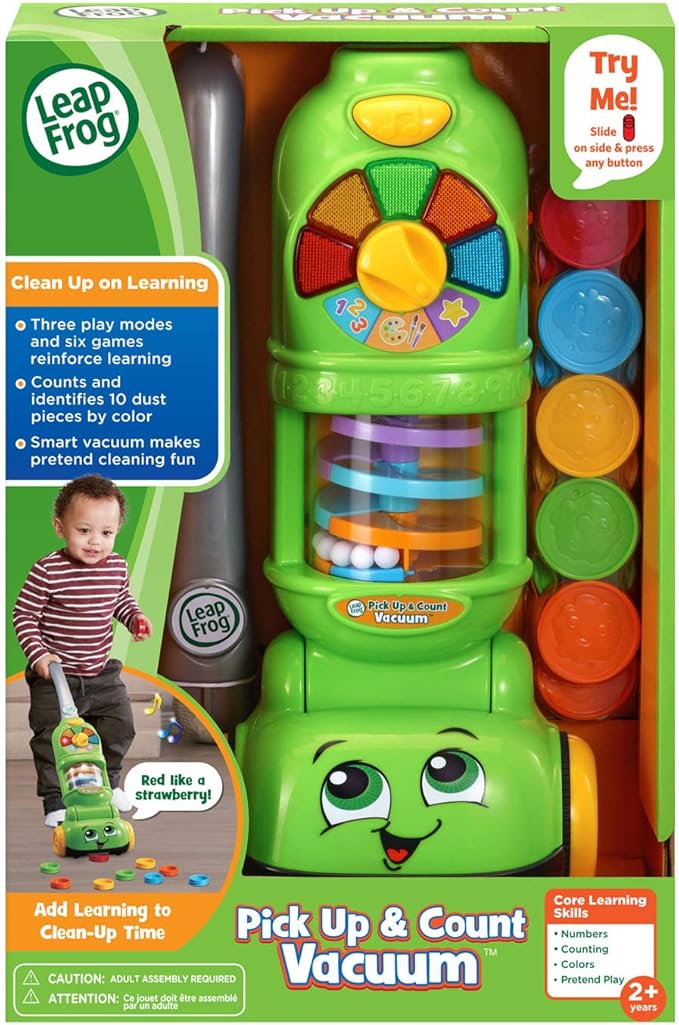 LeapFrog Pick Up and Count Vacuum, Green