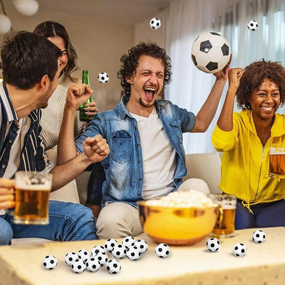 Hxezoc Mini Soccer Stress Balls 20 Packs Soccer Foam Sports Balls Small Squeeze Anxiety Bulk Toy Ball for Kids Soccer Birthday Party, School Carnival Party Supplies