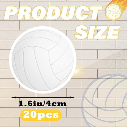 Hxezoc Mini Volleyball Stress Balls 20 Packs Volleyball Foam Sports Balls Small Squeeze Anxiety Bulk Toy Ball for Kids Volleyball Birthday Party, School Carnival Party Supplies