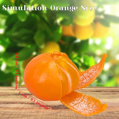 Tangerine Squishies Stress Relief Soft Scented Simulation Orange Fruit Squeeze Toys Cute Birthday Gift Novelty Toy for Kid Adult