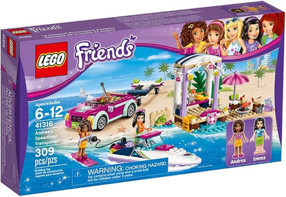 LEGO Friends Andrea's Speedboat Transporter 41316 Building Kit (309 Piece)