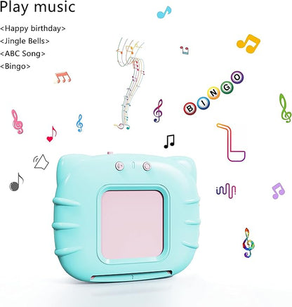 Lapare Spanish and English Bilingual Audible Flash Cards Toy with Music for Toddlers 1 2 3 4 5, Learn Spanish and English for Kids, Niñas, Niños, Bebes