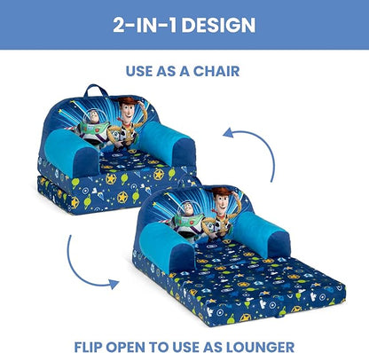 Delta Children - Toy Story Cozee Buddy Flip-Out Kids Chair, Blue
