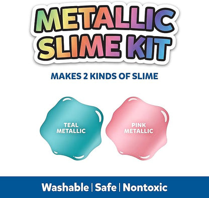 Elmer’s Metallic Slime Kit | Slime Supplies Include Elmer’s Metallic Glue, Elmer’s Magical Liquid Slime Activator, 4 Piece Kit