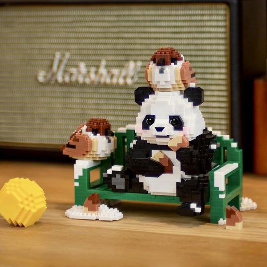 QMEAKMONY Mini Building Blocks Panda Sets Cute Micro Mini Panda Building Bricks for Adults Micro Nano Bricks Perfect Party Favors for Teenagers(1541 PCS)