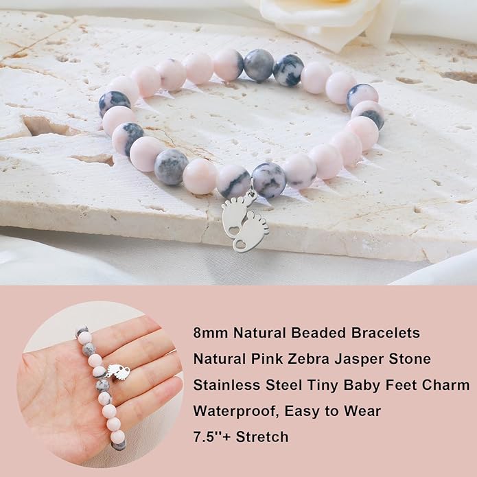 Sereney Mothers Day Gifts for Mom Grandma Daughter 1st New Mom Sister Step Mother Wife Girlfriend Best Friends, Pearl Bracelet as Graduation Gift for Her, Beaded Bracelets as Birthday Gifts for Women