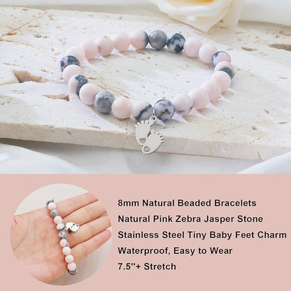 Sereney Mothers Day Gifts for Mom Grandma Daughter 1st New Mom Sister Step Mother Wife Girlfriend Best Friends, Pearl Bracelet as Graduation Gift for Her, Beaded Bracelets as Birthday Gifts for Women