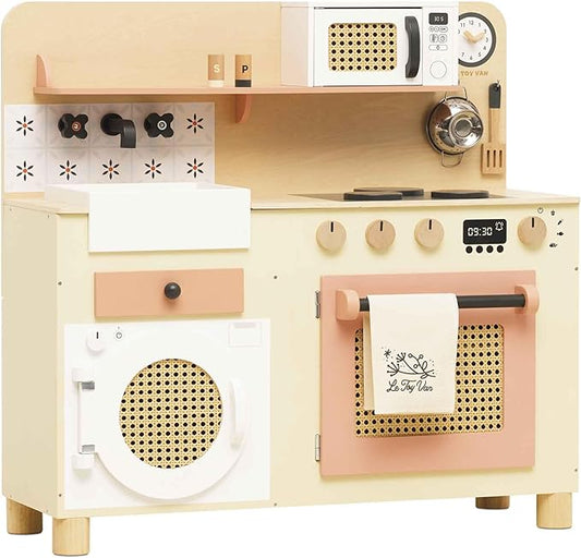 Le Toy Van – Large Wooden Kitchen Furniture Set | Grand Kitchen Cabinet and Appliance Pretend Play Set – Suitable for 36+ Months