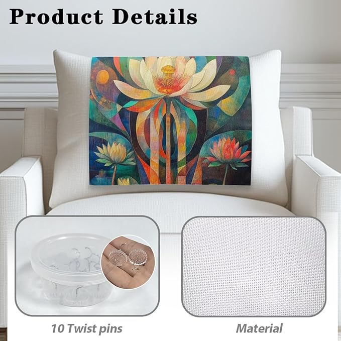 Lily Flower Head Rest Cover for Recliner Washable Sofa Headrest Covers Couch Headrest Covers Furniture Protector for Living Room Home 3 Pcs