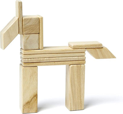 14 Piece Tegu Magnetic Wooden Block Set Natural