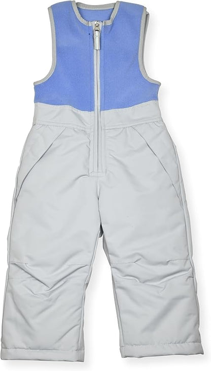 Arctic Quest 2-PC Toddler Snow Suit - Waterproof Girls Snow Pants & Ski Puffer Jacket, Girls Snowsuit Thermal Winter Coat & Bib Overall, Silver Cloud1/3T