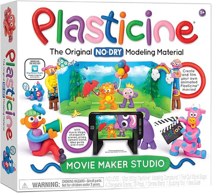 Plasticine Movie Maker Studio — No-Dry Modeling Material — Creative Kit — Ages 5+