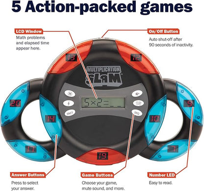 Educational Insights Multiplication Slam Electronic Math Game, Handheld Electronic Math Game For Kids, Ages 8+
