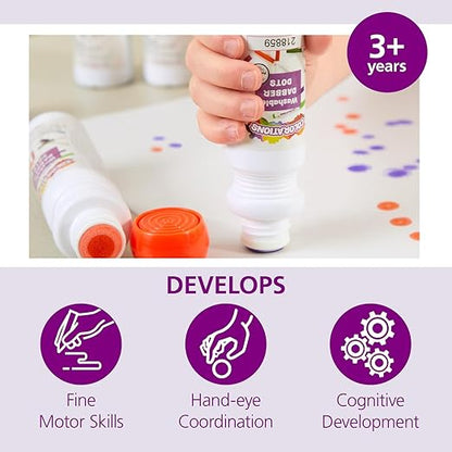 Colorations Dabber Dot Markers 4 Colors per Set, 12 Sets, Each set Individually Packaged, Personalize & Decorate for Gifts, Arts & Craft Craft for Children, Kids Crafts for Home or the Classroom