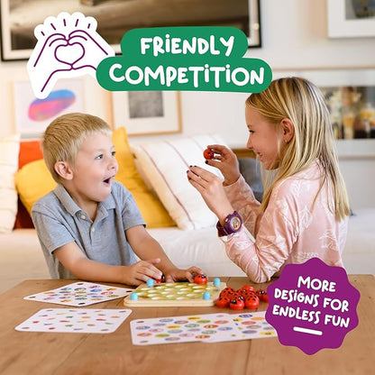 Nene Toys Educational Memory Extension Cards - 24 Extra Themed Patterns – Additional Matching Cards with Numbers, Letters, Animals, Body Parts Exclusive Size