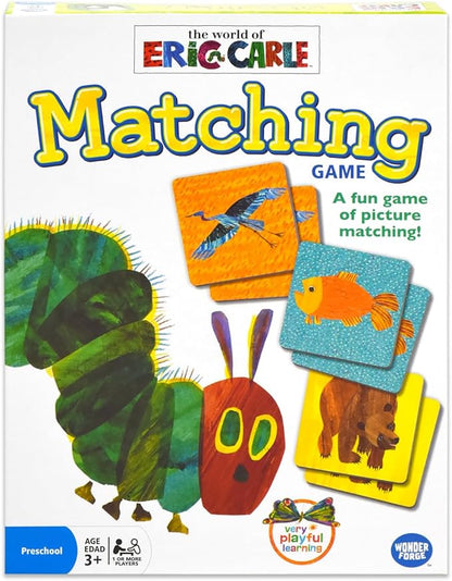 Wonder Forge Eric Carle Matching Game For Boys & Girls Age 3 To 5 - A Fun & Fast Animal Memory Game
