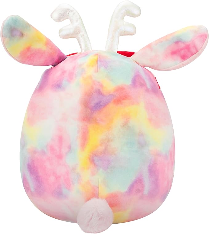 Squishmallows Original 12in Priyanka The Rainbow Jackalope with Hearts Headband – Official Jazwares Plush (Medium)