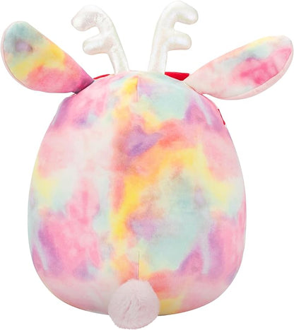 Squishmallows Original 12in Priyanka The Rainbow Jackalope with Hearts Headband – Official Jazwares Plush (Medium)
