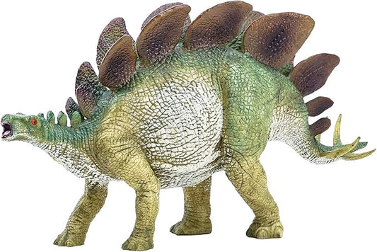 Gemini&Genius Stegosaurus Dinosaur Toy Figure for Kids, Dinosaurs Action Figurine Dino Collection Dinosaur Model Toys for Boys and Girls 4-12 Years Old（Green）