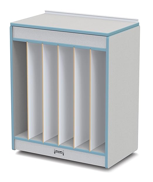 Jonti-Craft Rainbow Accents 0543JCMG131 Big Book Easel - Magnetic Write-n-Wipe - Coastal Blue