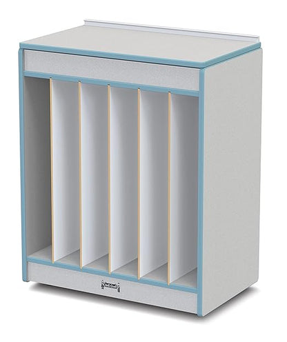 Jonti-Craft Rainbow Accents 0543JCMG131 Big Book Easel - Magnetic Write-n-Wipe - Coastal Blue