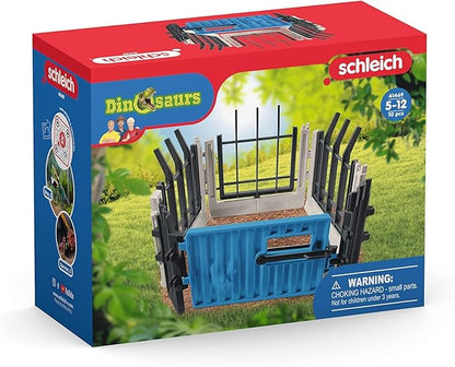 Schleich Dinosaurs, Dinosaur Toy, Dinosaur Toys for Boys and Girls 4-12 Years Old, Extend-A-Fence Toy, Ages 4+