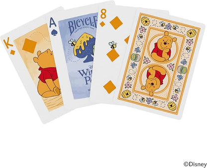 Bicycle Disney Winnie the Pooh Playing Cards – Premium Hundred Acre Wood Deck, Collectible Pooh Bear Toy Gift for Kids & Adults, Classic Disney Card Game Set