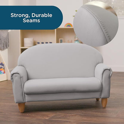 Children's Factory As We Grow Sofa, Gray, CF805-314, Playroom Couch, Daycare Furniture, Kids Seating for Classroom, Flexible Seating for Elementary