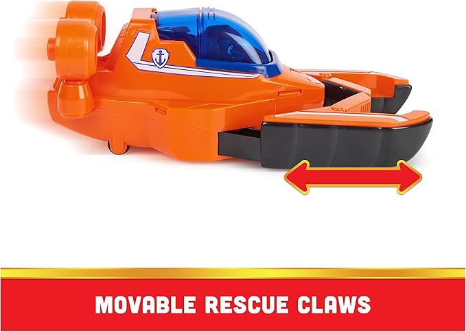 Paw Patrol Aqua Pups Zuma Transforming Lobster Vehicle with Collectible Action Figure, Kids Toys for Ages 3 and up