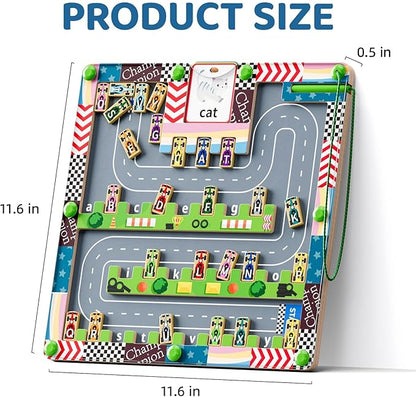 Magnetic Maze Montessori Toys – Toddler Toys & Kids Games Designed for Preschool Learning Activities, Enhancing Fine Motor Skills & Cognitive Growth, 34567 Year Old Girl Birthday Gift and Boys Car