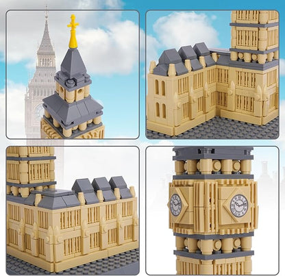 Oichy Building Blocks Set, Elizabeth Tower Toy Building Sets Famous Architecture Model Kits Best Gift for Adults and Kids 911PCS