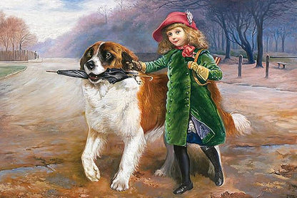 Girl and Dog Jigsaw Puzzles 1000 Pieces for Adults 1000 Piece Puzzles for Adults and Kids (Girl and Dog)