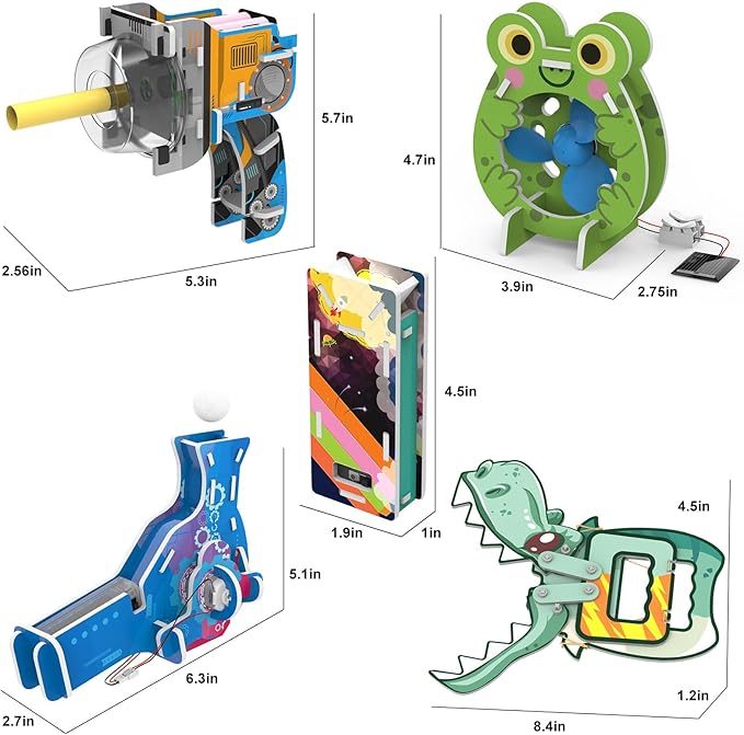 PLANEKO STEM Kits for Kids Age 8-10 Science Kits STEM Projects Craft for Kids Building Kits 3D Puzzle for Kids Age 8-12 STEM Activities Toy for Boys Girls 6 7 8 9 10 11 12+ Year Old Birthday Gift