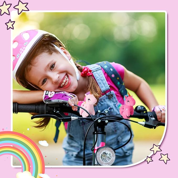 Leyndo Animal Slap Bracelets Stuffed Animal, Stuffed Animal Plush Slap Bracelets Bulk Kids Toys, 8 Inches (Unicorn,8 Pcs)