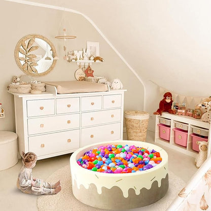 GOGOSO Ball Pits Balls for Toddlers, 100 Stars Hearts Florid Shapes Ball, Flowers Plastics Balls for Bounce House, Pastel Ball for Kids Birthday Party Xmas Friendship Bracelet Banner Decor