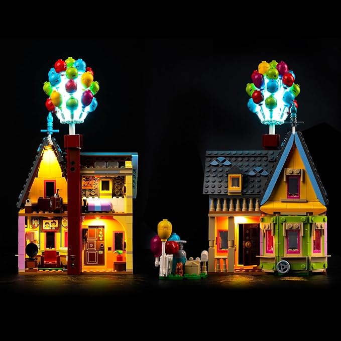 VONADO LED Light Kit Compatible with Lego Pixar ‘Up’ House 43217, DIY Lighting Compatible with Lego Up House 43217 (NO Model), Creative Lights for Up Set (ONLY Lights)