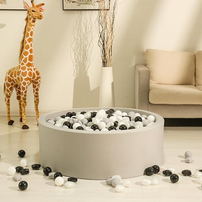 GOGOSO Ball Pit Balls,Plastics Balls for Ball Pit, Stars Hearts Shape for PastelBall for Toddlers Kids