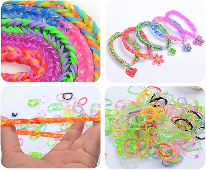 Loom Bracelet Making Set, Rubber Bands Bracelet Kit for Kids, Refill Kit for Girls & Boys, Friendship Bracelets Maker kit Jewelry Making