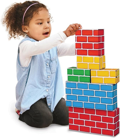 Teacher Created Resources Easy-Stack Cardboard Blocks, 40 Piece Set