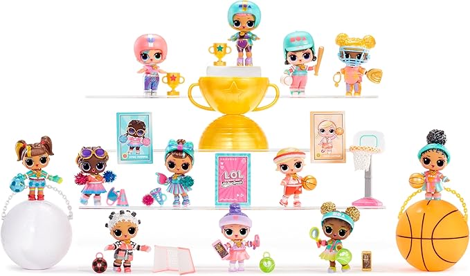 LOL Surprise All Star Sports Vault Collection Tots with Sports-Themed Collectible Doll and 8 Surprises to UNbox Including Matching Accessories – Great Gift for Kids Ages 4+
