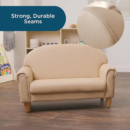 Children's Factory As We Grow Chair and Couch, Flexible Seating for Daycare or Preschool, Kids Reading Couch, Playroom Furniture, Buff