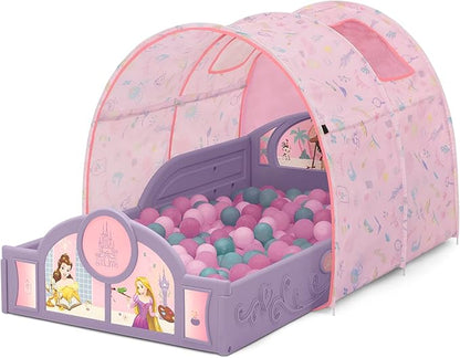 Delta Children - Disney Princess Sleep and Play Toddler Bed with Tent, Purple/Pink