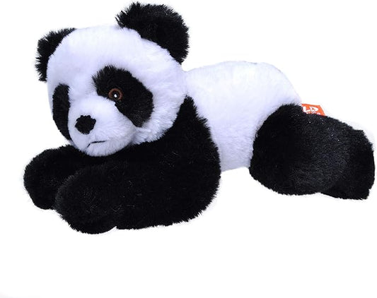 Wild Republic EcoKins Mini Panda Stuffed Animal 8 inch, Eco Friendly Gifts for Kids, Plush Toy, Handcrafted Using 7 Recycled Plastic Water Bottles (24796)