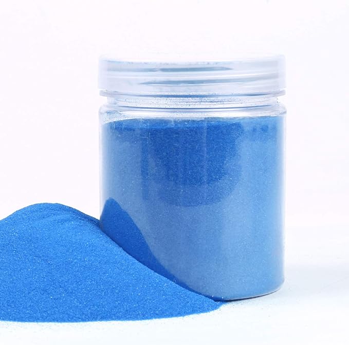 Shiny Stone Colorful Sand,Rainbow Sand,Art Sand,Colored Sand,Craft Sand,Decorative Wedding Vibrant Sand, 250g/0.55lbs/8.81oz for Kids Creativity Wedding Succulent Terrarium Vase (Peacock Blue)
