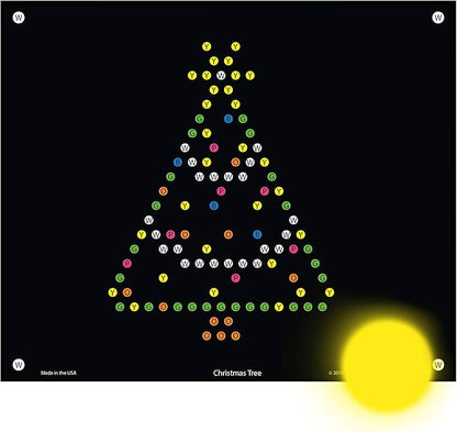 Holiday Refill templates for Basic Fun Lite Brite Ultimate Classic (10 Sheets, 7x8)